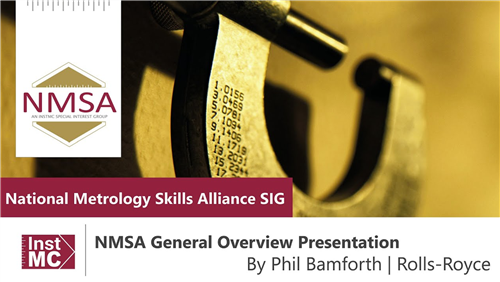 National Metrology Skills Alliance (NMSA) Latest Update